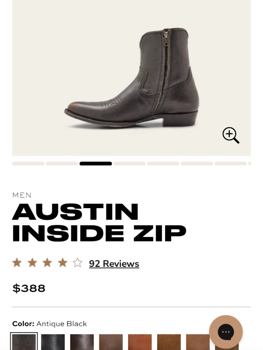 NWT Frye Austin western boots men - Picture 3 of 15